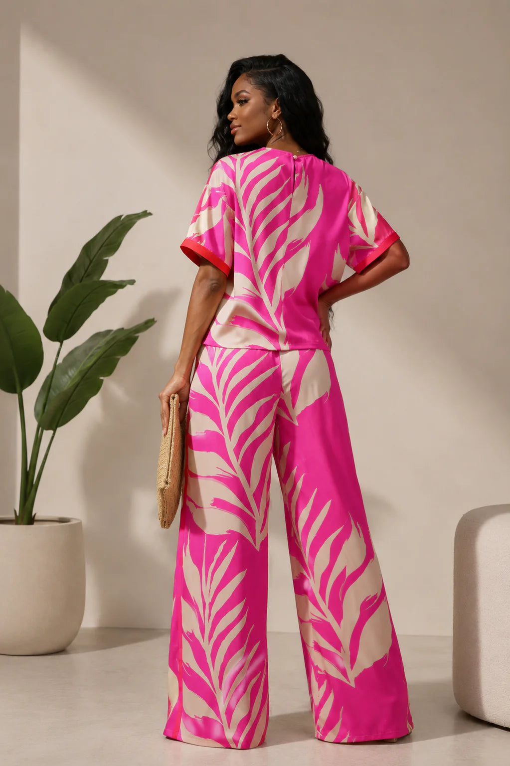 LEAF LOOSE FIT TOP & PANTS SET