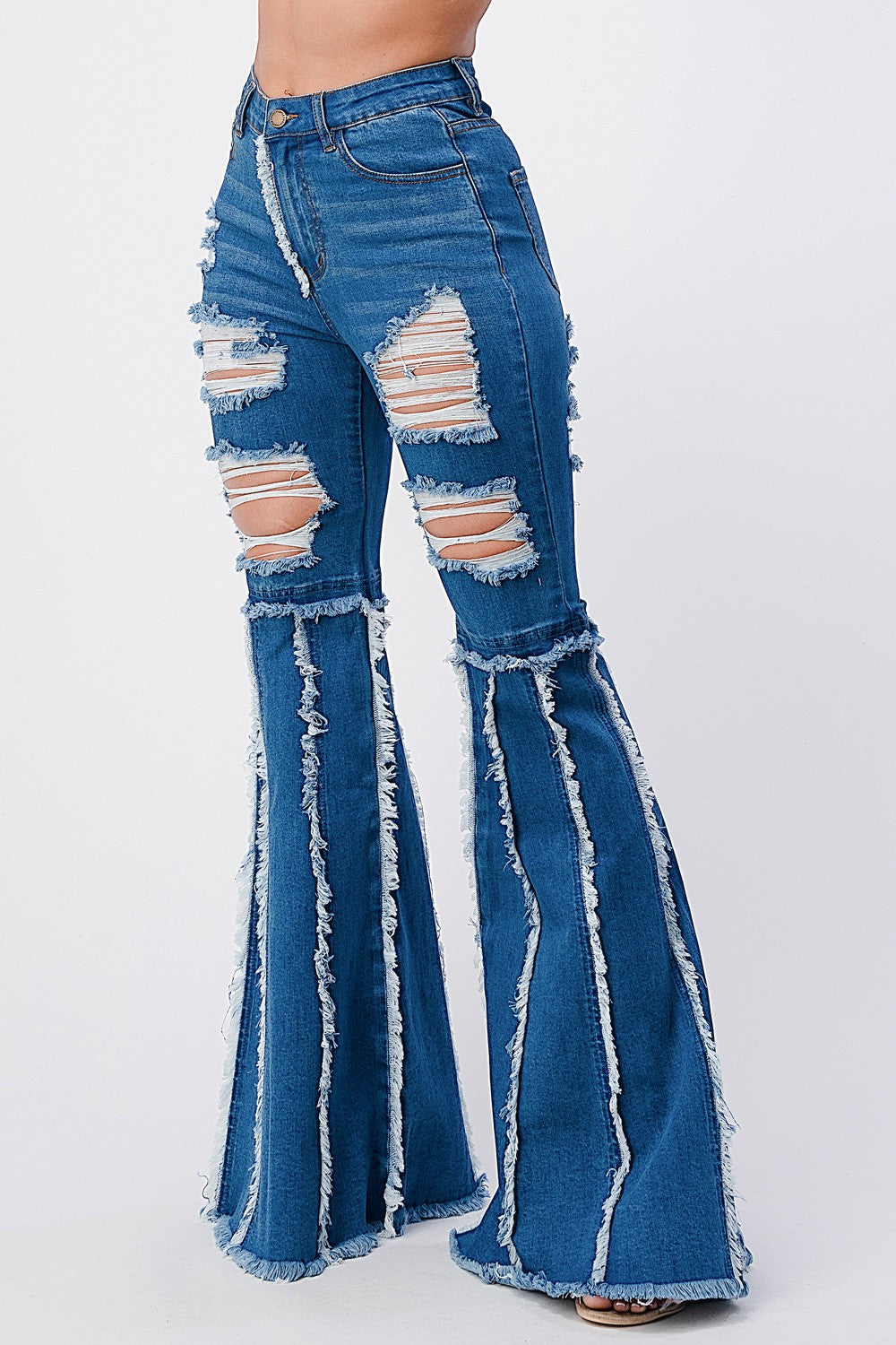 Rugged Denim Wide leg Jeans