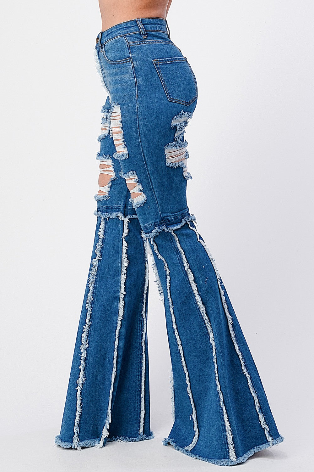 Rugged Denim Wide leg Jeans